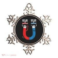 Positive Negative Magnet Science Chemistry Geek Ornament thumb 0