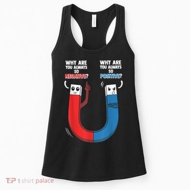 Positive Negative Magnet Science Chemistry Geek Women's Tank Top
