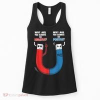 Positive Negative Magnet Science Chemistry Geek Women's Tank Top thumb 0