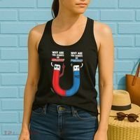 Positive Negative Magnet Science Chemistry Geek Women's Tank Top thumb 2