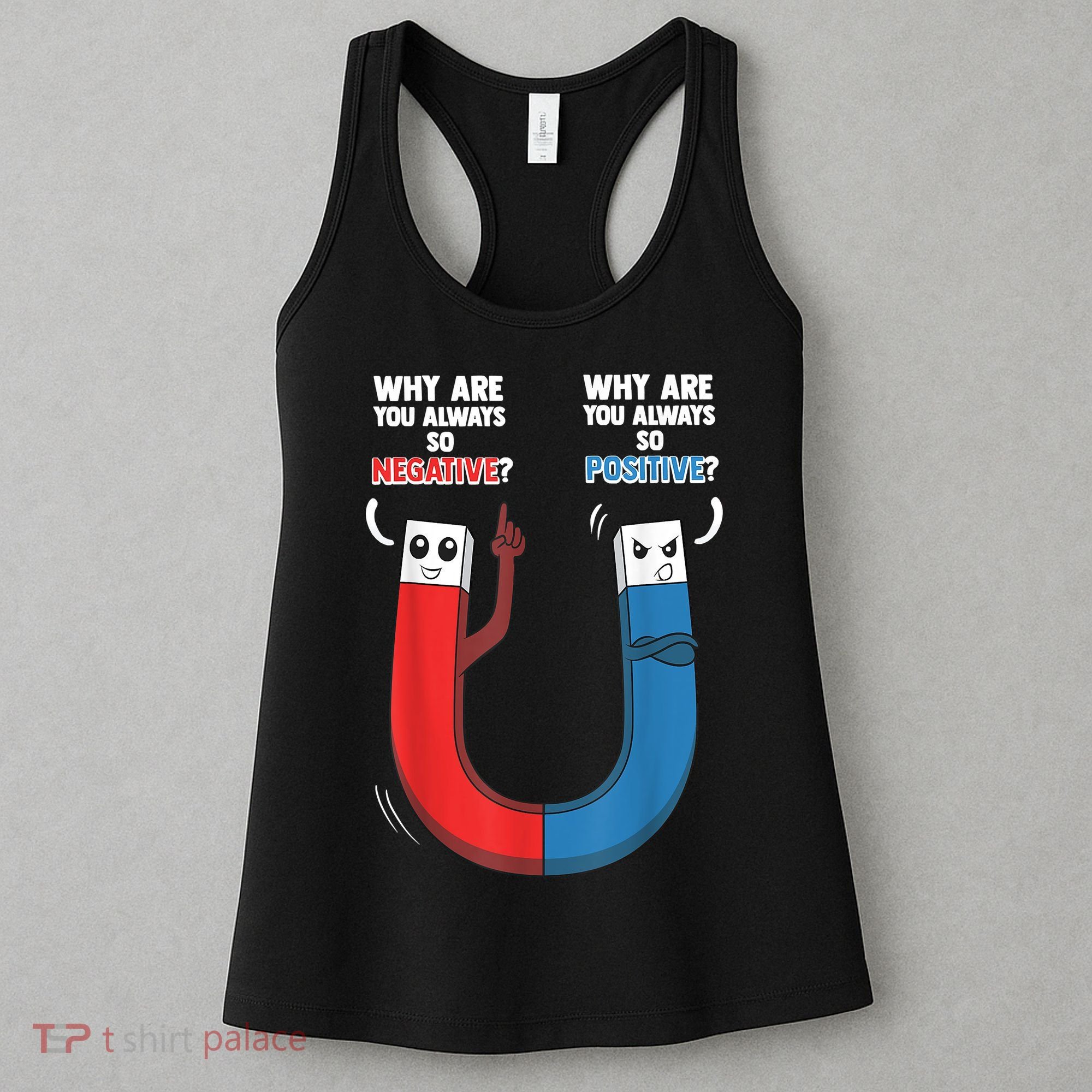 Positive Negative Magnet Science Chemistry Geek Women's Tank Top