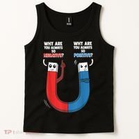 Positive Negative Magnet Science Chemistry Geek Tank Top thumb 2