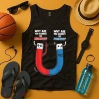 Positive Negative Magnet Science Chemistry Geek Tank Top thumb 4