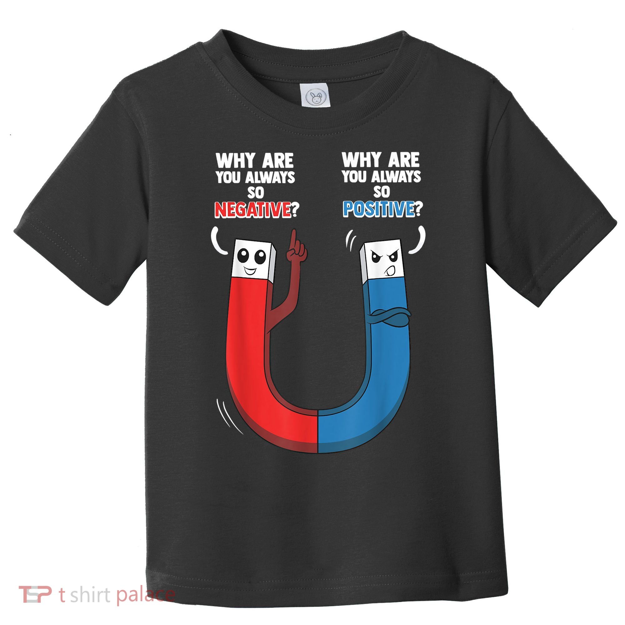 Positive Negative Magnet Science Chemistry Geek Toddler T-Shirt