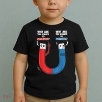 Positive Negative Magnet Science Chemistry Geek Toddler T-Shirt thumb 2