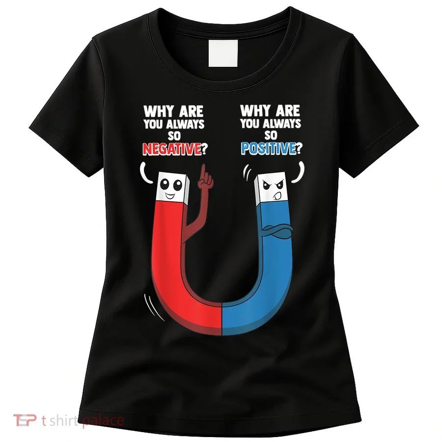 Positive Negative Magnet Science Chemistry Geek Women's T-Shirt