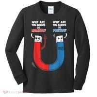 Positive Negative Magnet Science Chemistry Geek Kids Long Sleeve Shirt thumb 0