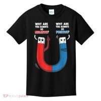 Positive Negative Magnet Science Chemistry Geek Kids T-Shirt thumb 0