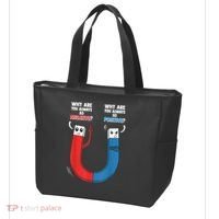 Positive Negative Magnet Science Chemistry Geek Tote Bag thumb 3