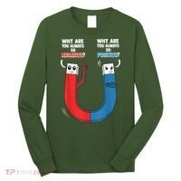Positive Negative Magnet Science Chemistry Geek Long Sleeve Shirt thumb 0