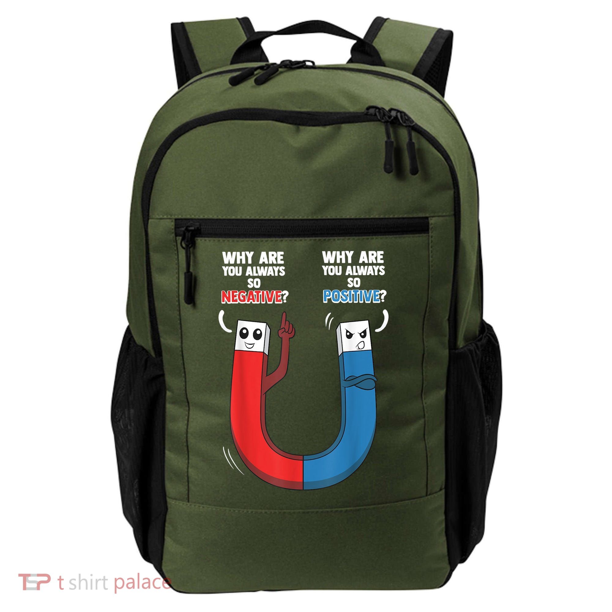 Positive Negative Magnet Science Chemistry Geek Backpack