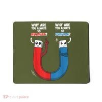 Positive Negative Magnet Science Chemistry Geek Mousepad thumb 0