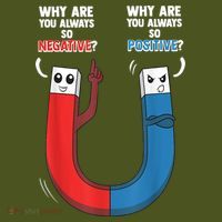 Positive Negative Magnet Science Chemistry Geek Mousepad thumb 1