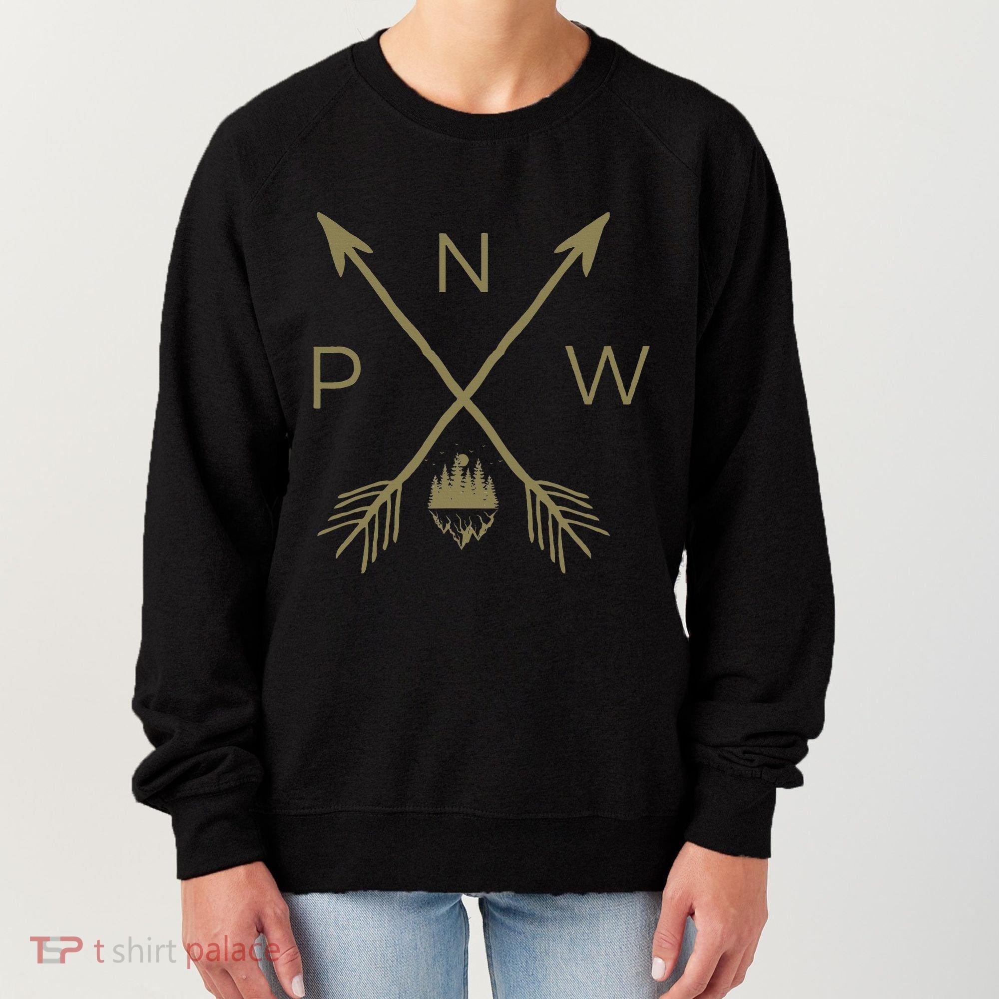 Pacific Northwest Mountain Cool Pnw Pacific Northwest Women's Sweatshirt