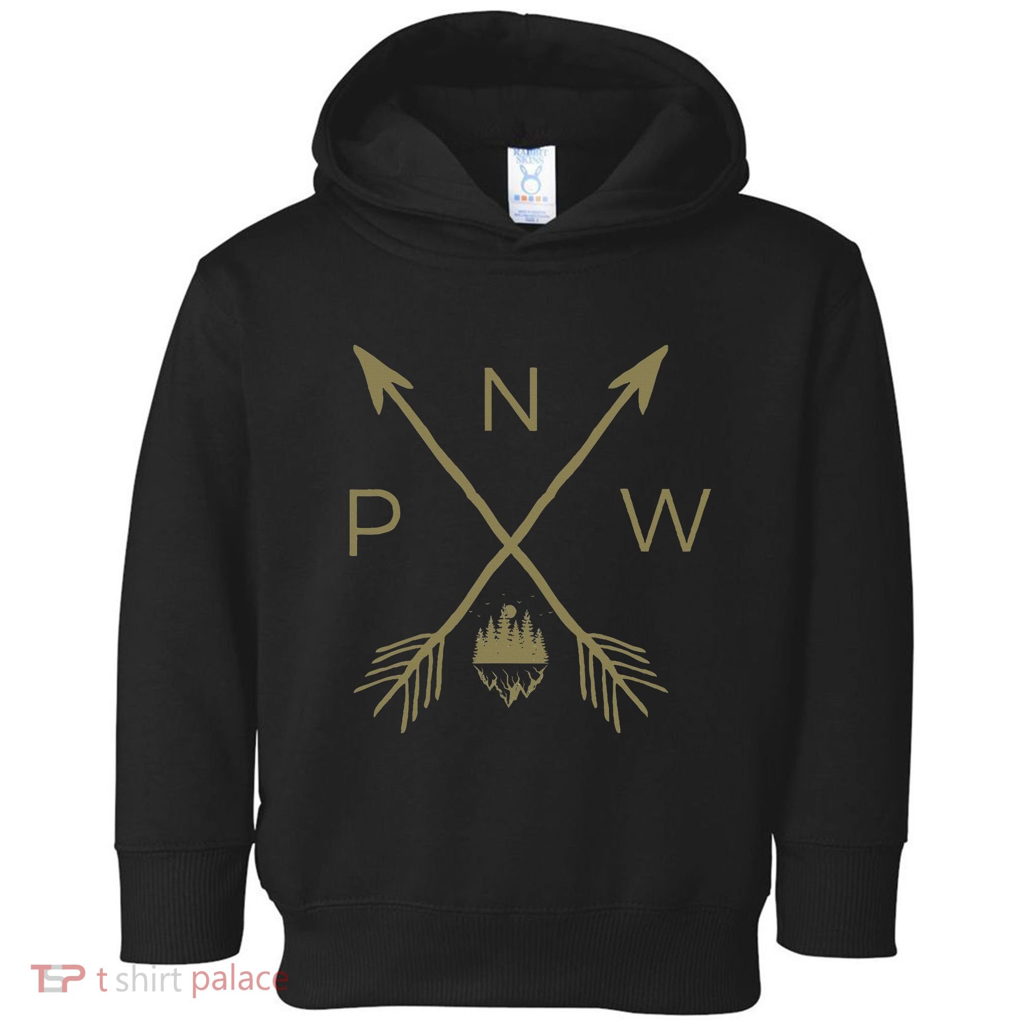Pacific Northwest Mountain Cool Pnw Pacific Northwest Toddler Hoodie