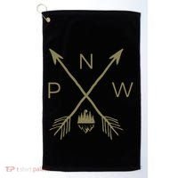 Pacific Northwest Mountain Cool Pnw Pacific Northwest Golf Towel thumb 0