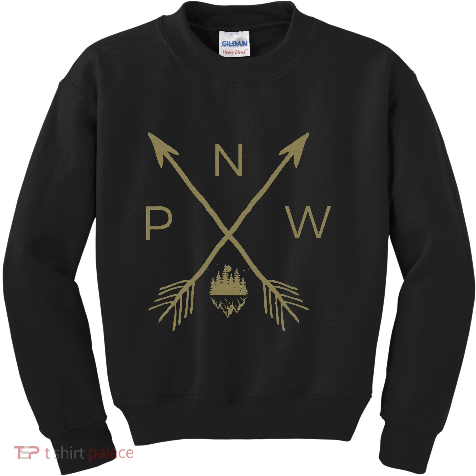Pacific Northwest Mountain Cool Pnw Pacific Northwest Kids Sweatshirt