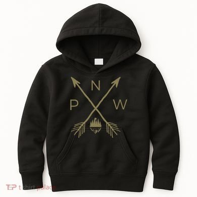 Pacific Northwest Mountain Cool Pnw Pacific Northwest Kids Hoodie