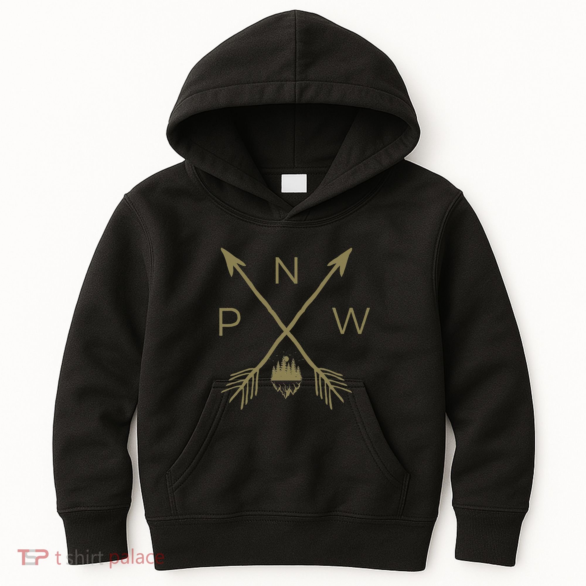 Pacific Northwest Mountain Cool Pnw Pacific Northwest Kids Hoodie