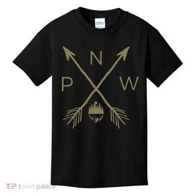 Pacific Northwest Mountain Cool Pnw Pacific Northwest Kids T-Shirt