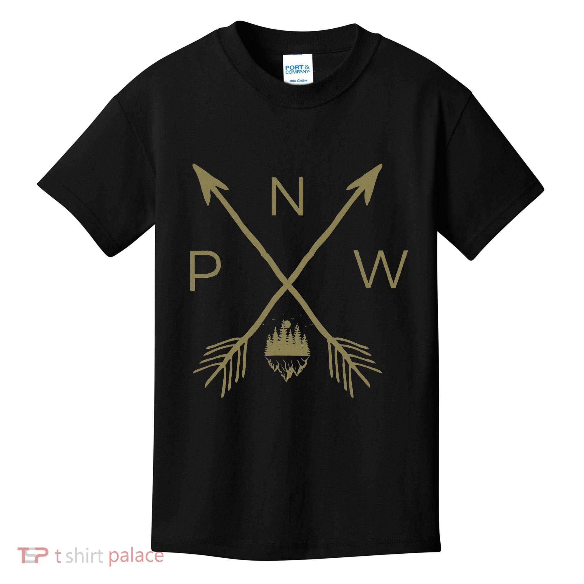 Pacific Northwest Mountain Cool Pnw Pacific Northwest Kids T-Shirt