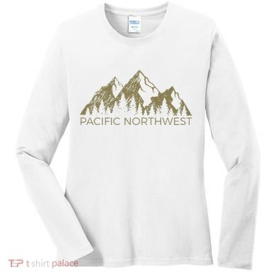 Pacific Northwest Mountain Pnw Pacific Northwest Women's Long Sleeve Shirt