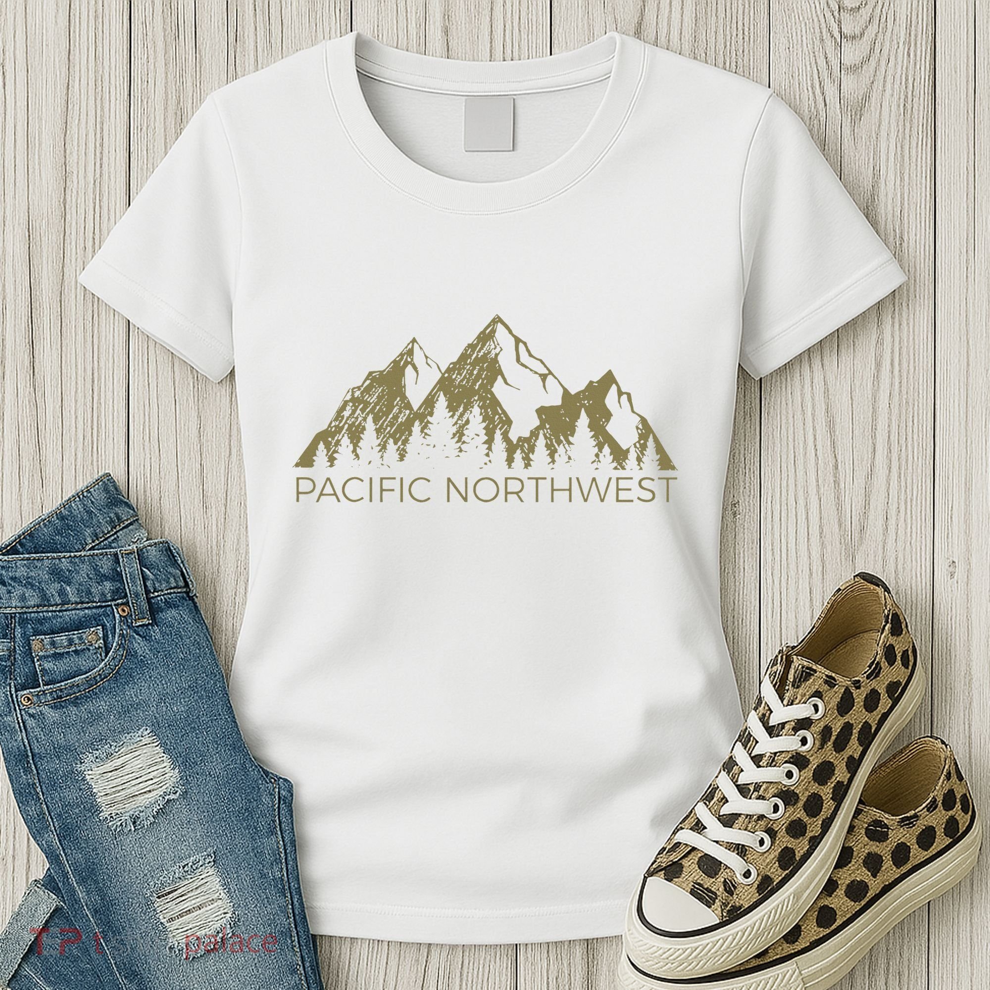 Pacific Northwest Mountain Pnw Pacific Northwest Women's T-Shirt