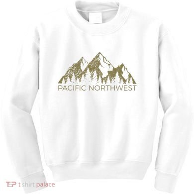 Pacific Northwest Mountain Pnw Pacific Northwest Kids Sweatshirt