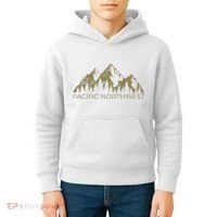 Pacific Northwest Mountain Pnw Pacific Northwest Kids Hoodie thumb 4