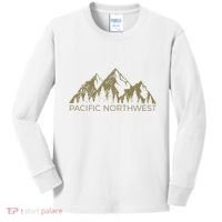 Pacific Northwest Mountain Pnw Pacific Northwest Kids Long Sleeve Shirt thumb 0