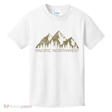 Pacific Northwest Mountain Pnw Pacific Northwest Kids T-Shirt