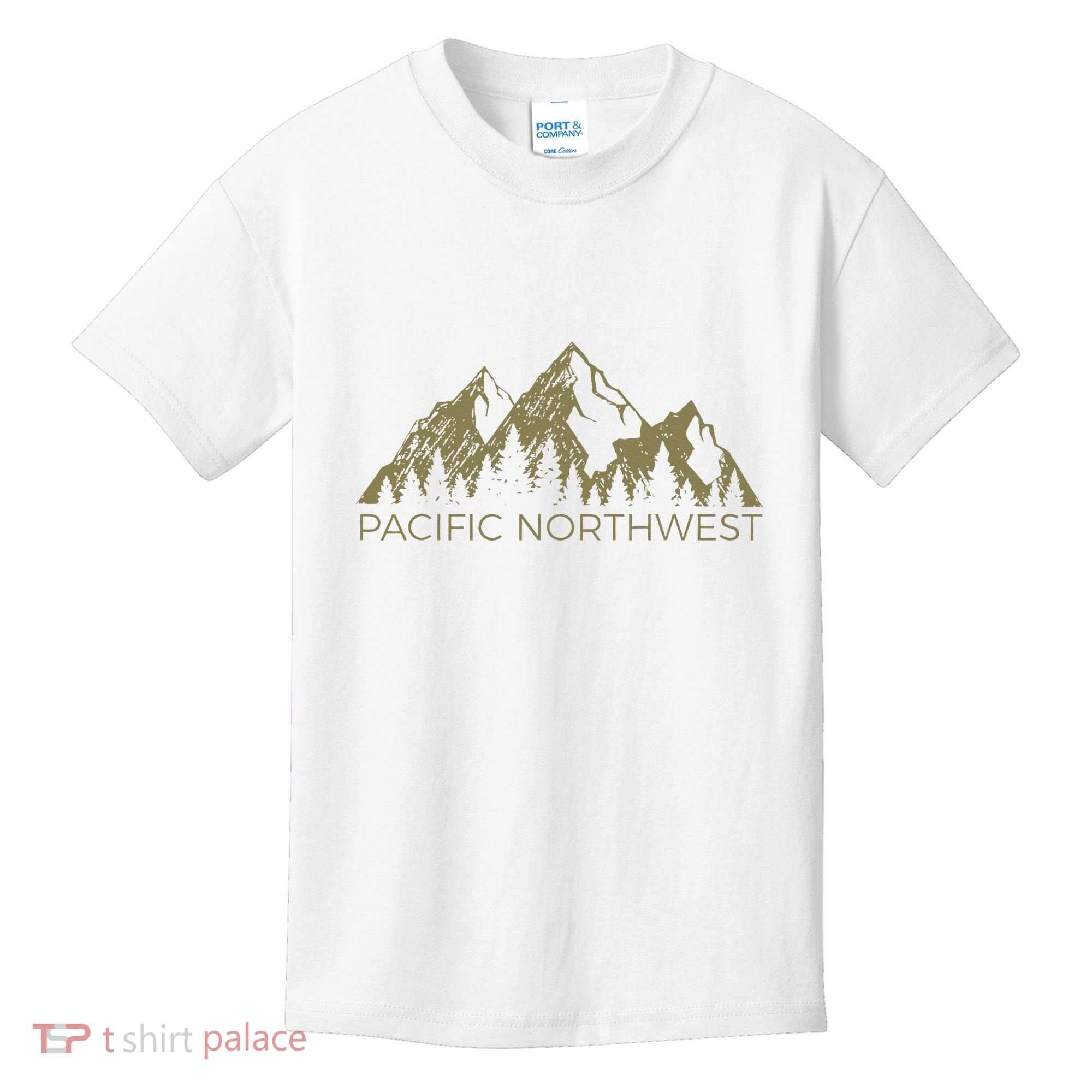 Pacific Northwest Mountain Pnw Pacific Northwest Kids T-Shirt