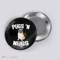 Pugs ´N Nugs Cannabis Pot Weed Smoking Smoke Hash Button thumb 0