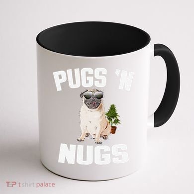 Pugs ´N Nugs Cannabis Pot Weed Smoking Smoke Hash Coffee Mug back