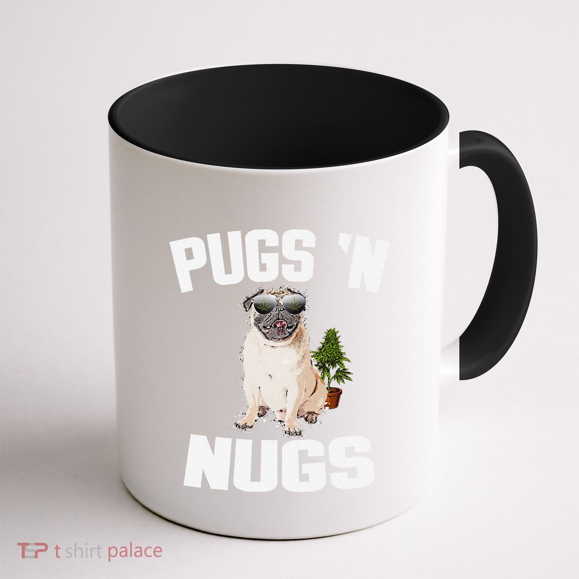 Pugs ´N Nugs Cannabis Pot Weed Smoking Smoke Hash Coffee Mug