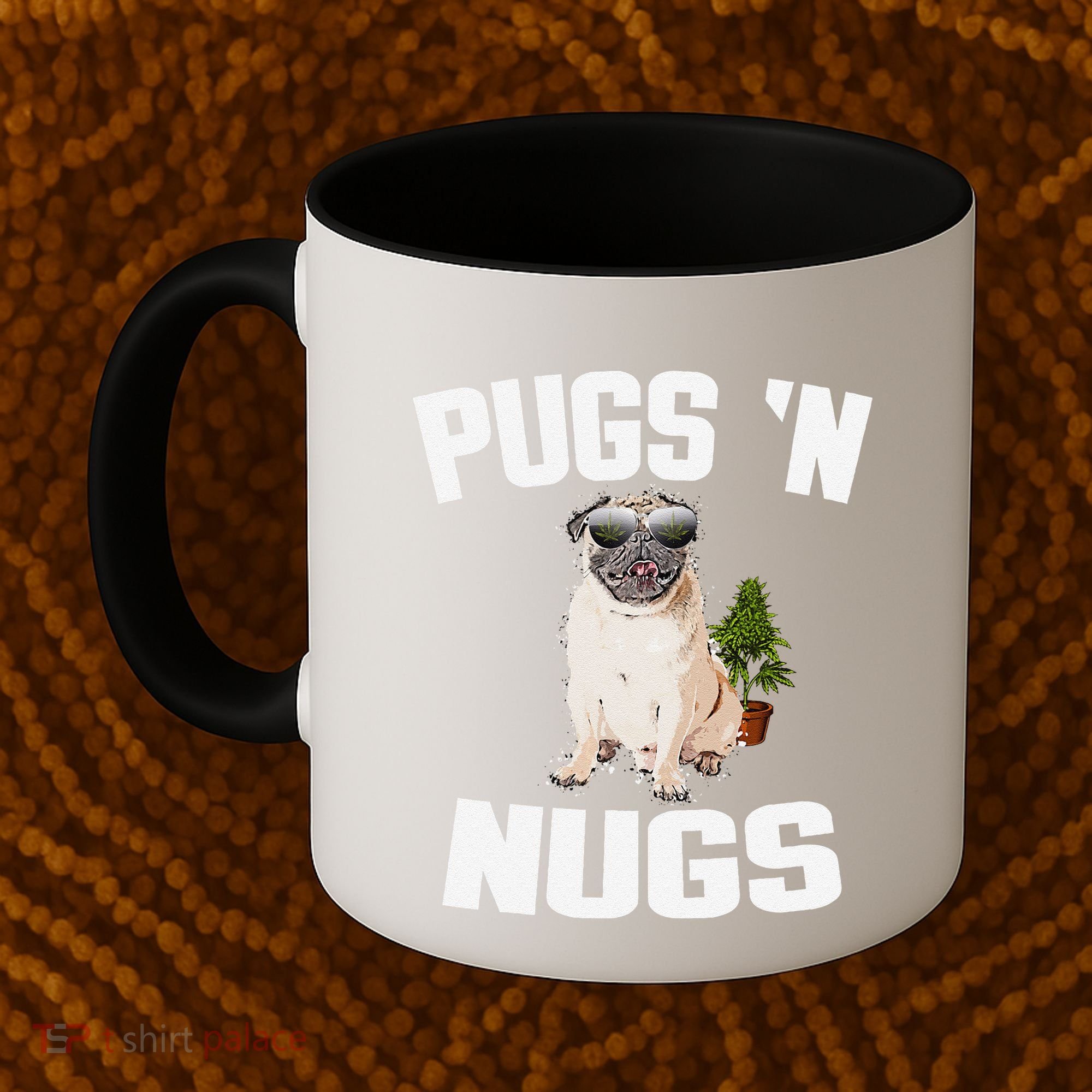 Pugs ´N Nugs Cannabis Pot Weed Smoking Smoke Hash Coffee Mug