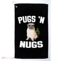 Pugs ´N Nugs Cannabis Pot Weed Smoking Smoke Hash Golf Towel thumb 0