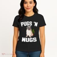 Pugs ´N Nugs Cannabis Pot Weed Smoking Smoke Hash Women's T-Shirt thumb 4