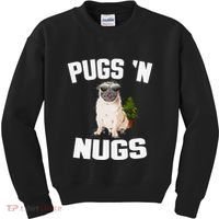 Pugs ´N Nugs Cannabis Pot Weed Smoking Smoke Hash Kids Sweatshirt thumb 0