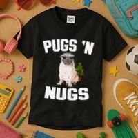 Pugs ´N Nugs Cannabis Pot Weed Smoking Smoke Hash Kids T-Shirt thumb 3