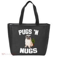 Pugs ´N Nugs Cannabis Pot Weed Smoking Smoke Hash Tote Bag thumb 0