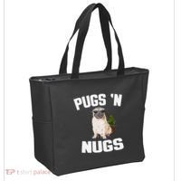 Pugs ´N Nugs Cannabis Pot Weed Smoking Smoke Hash Tote Bag thumb 2