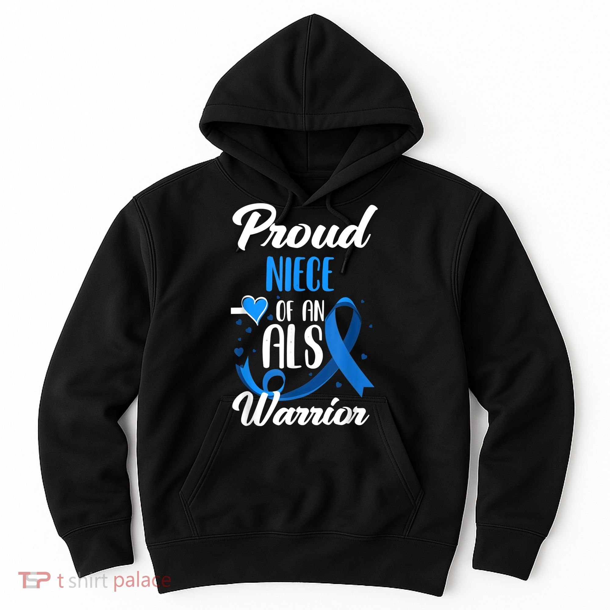 Proud Niece Of An ALS Warrior Aunt Uncle ALS Awareness Hoodie