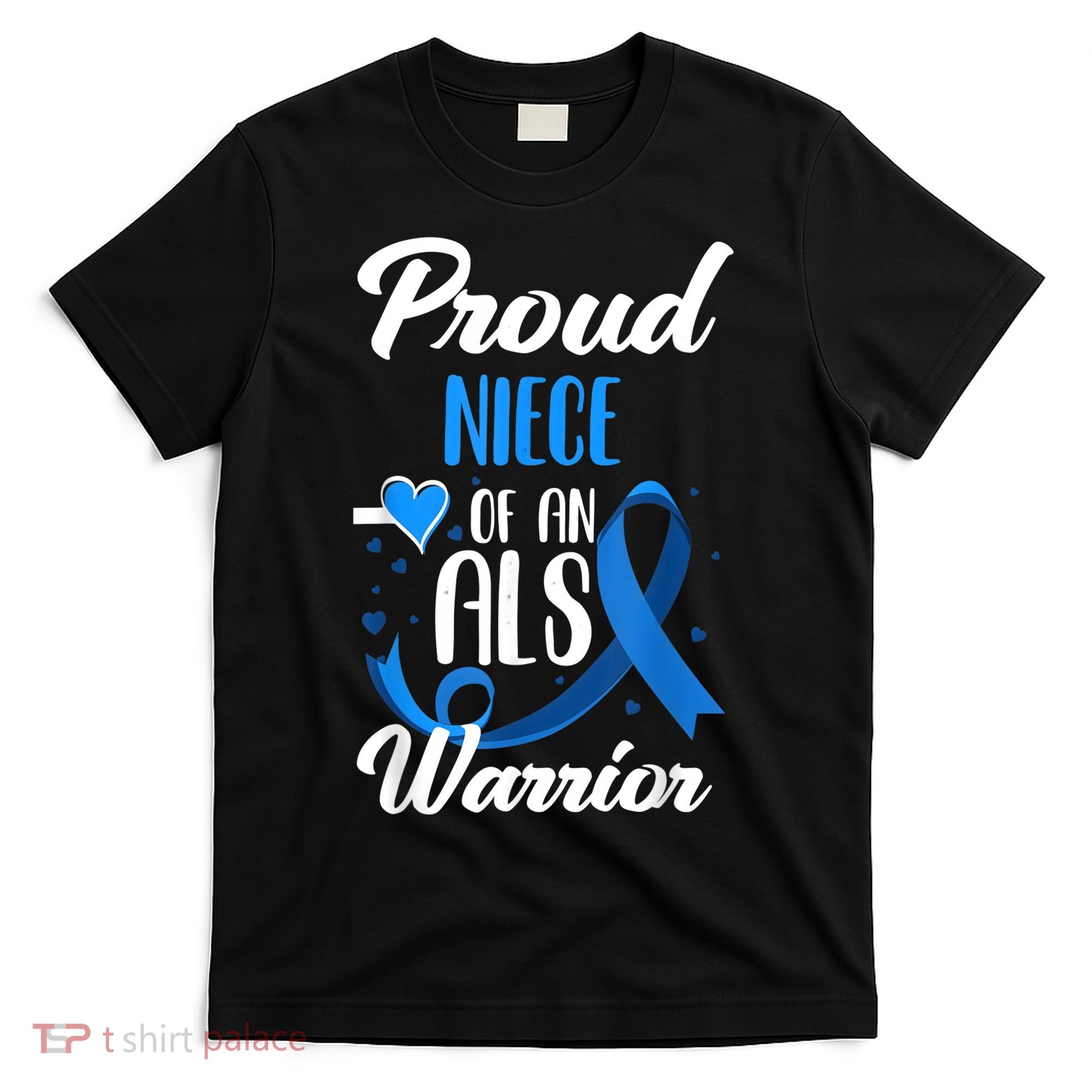 Proud Niece Of An ALS Warrior Aunt Uncle ALS Awareness T-Shirt