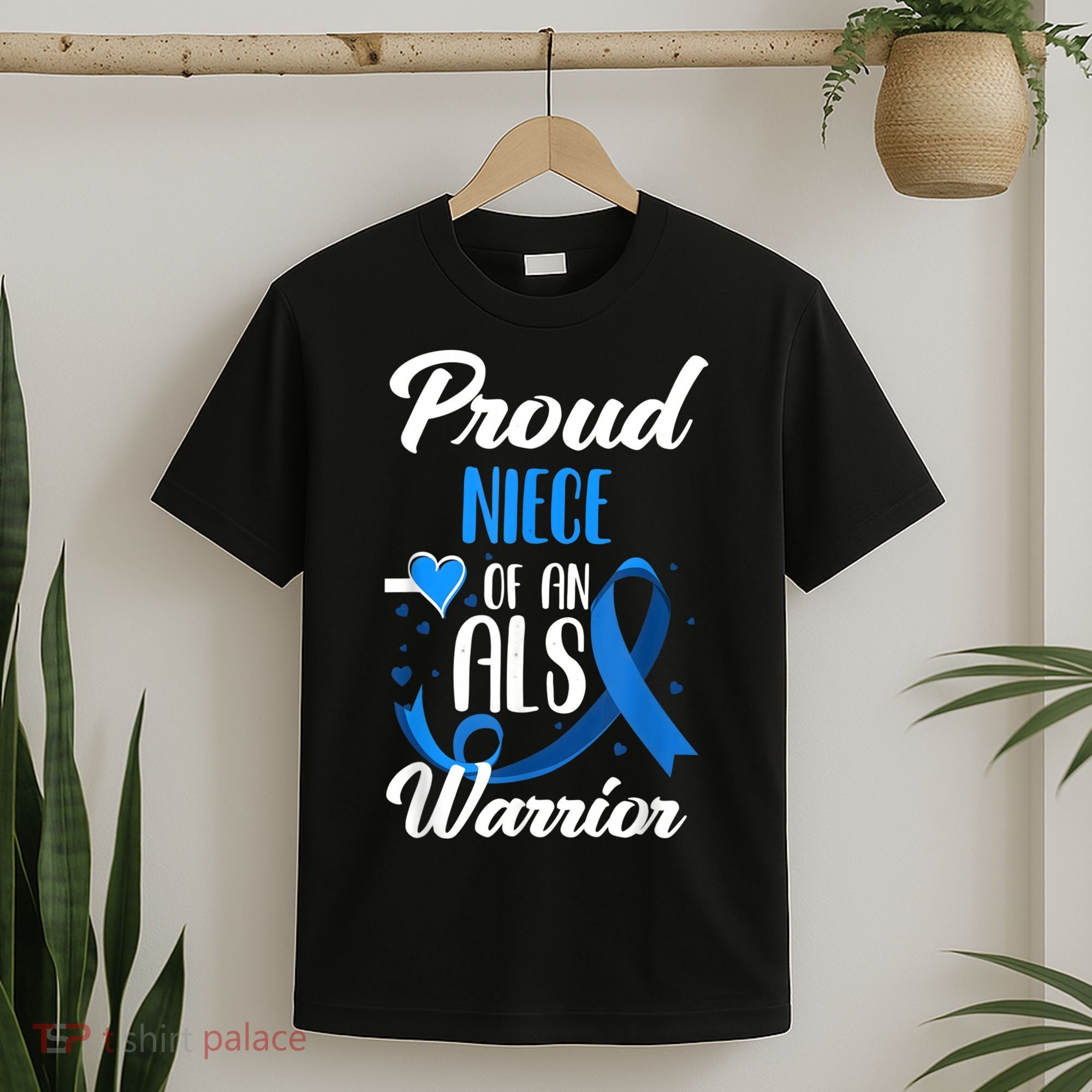Proud Niece Of An ALS Warrior Aunt Uncle ALS Awareness T-Shirt