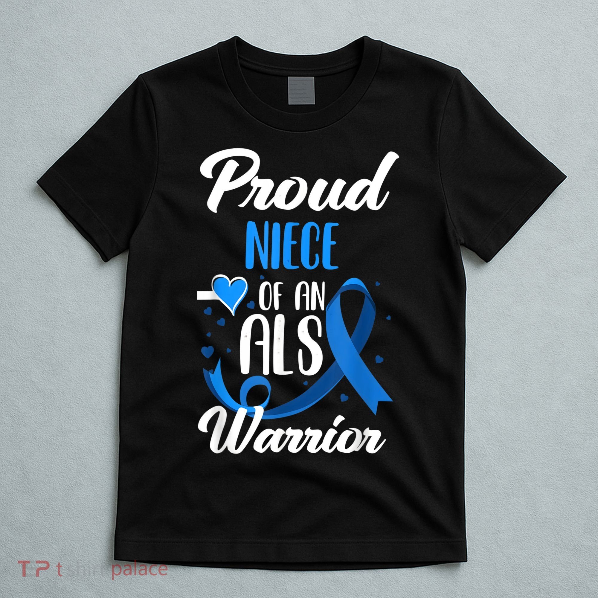 Proud Niece Of An ALS Warrior Aunt Uncle ALS Awareness T-Shirt