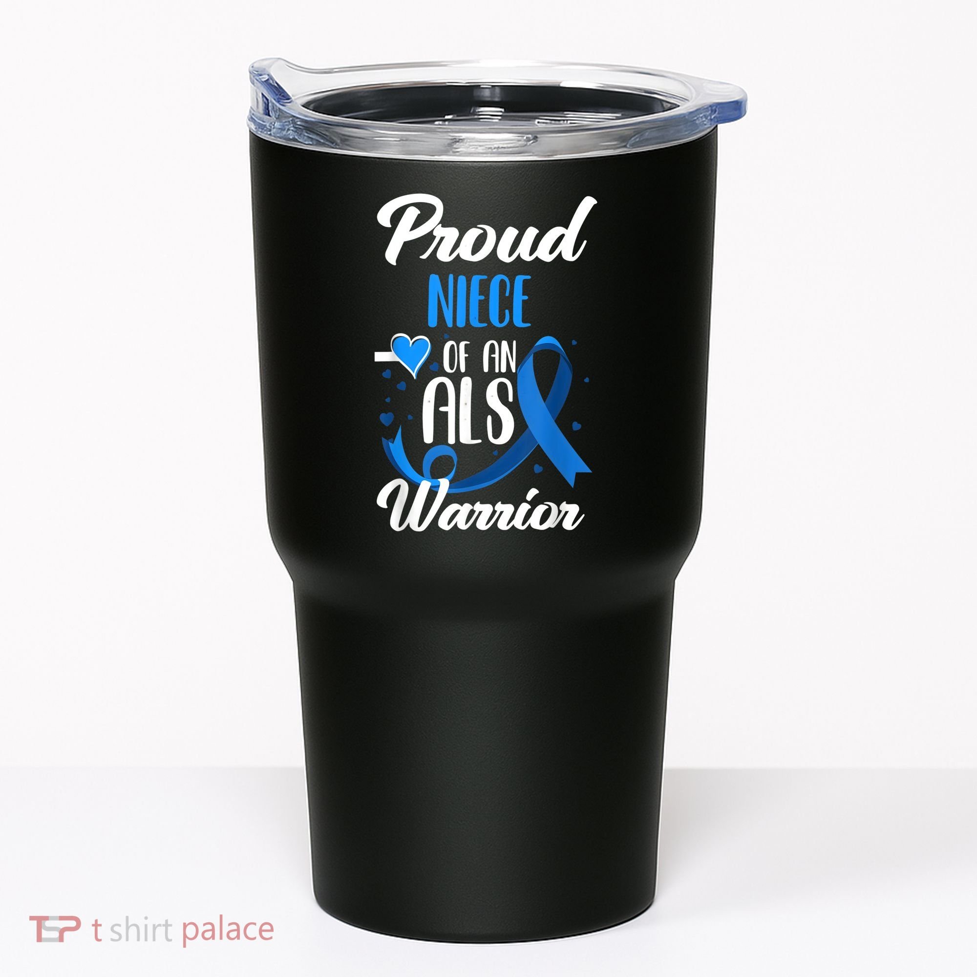 Proud Niece Of An ALS Warrior Aunt Uncle ALS Awareness Tumbler