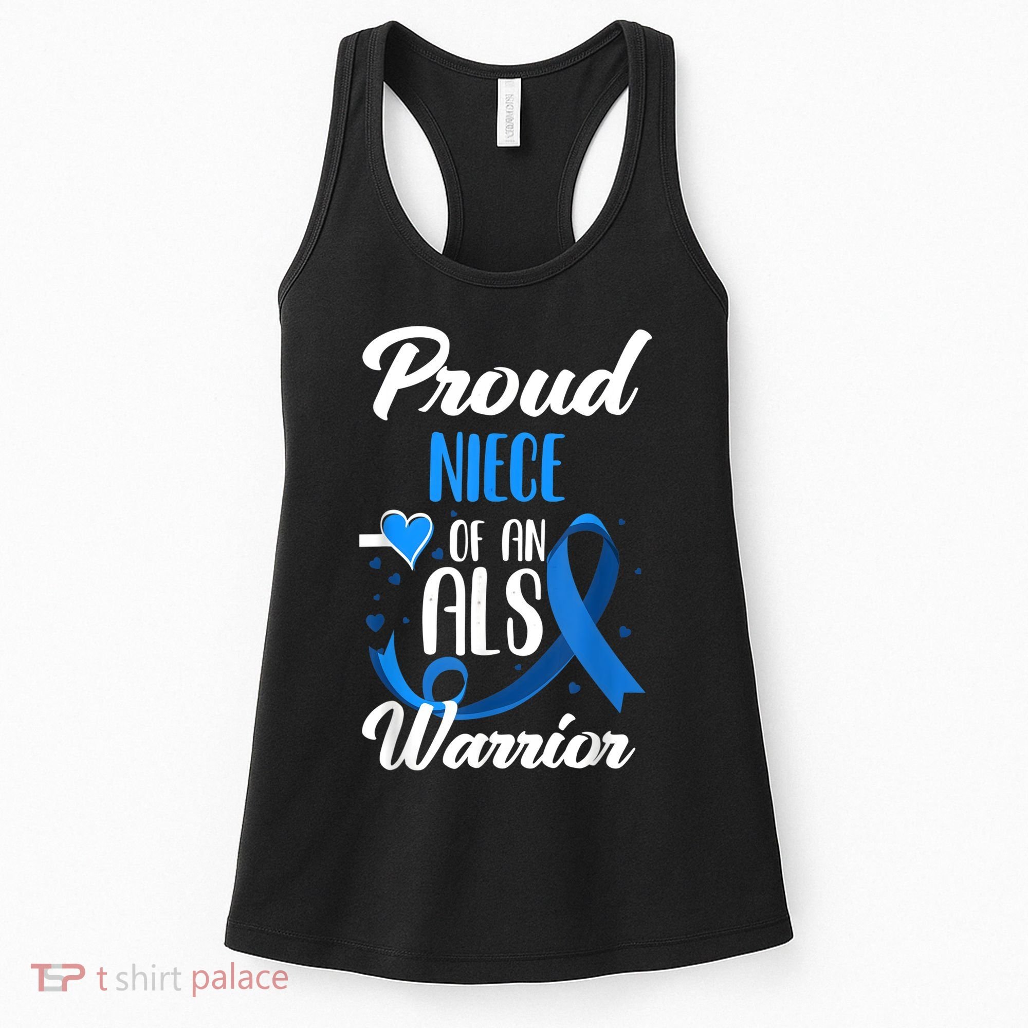 Proud Niece Of An ALS Warrior Aunt Uncle ALS Awareness Women's Tank Top