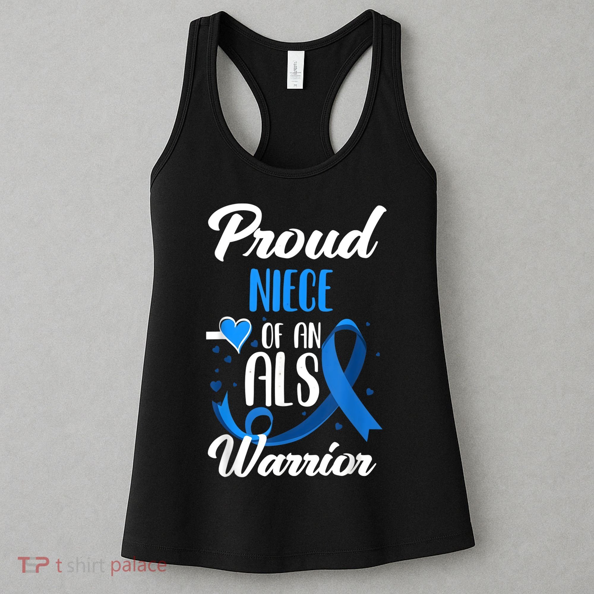 Proud Niece Of An ALS Warrior Aunt Uncle ALS Awareness Women's Tank Top