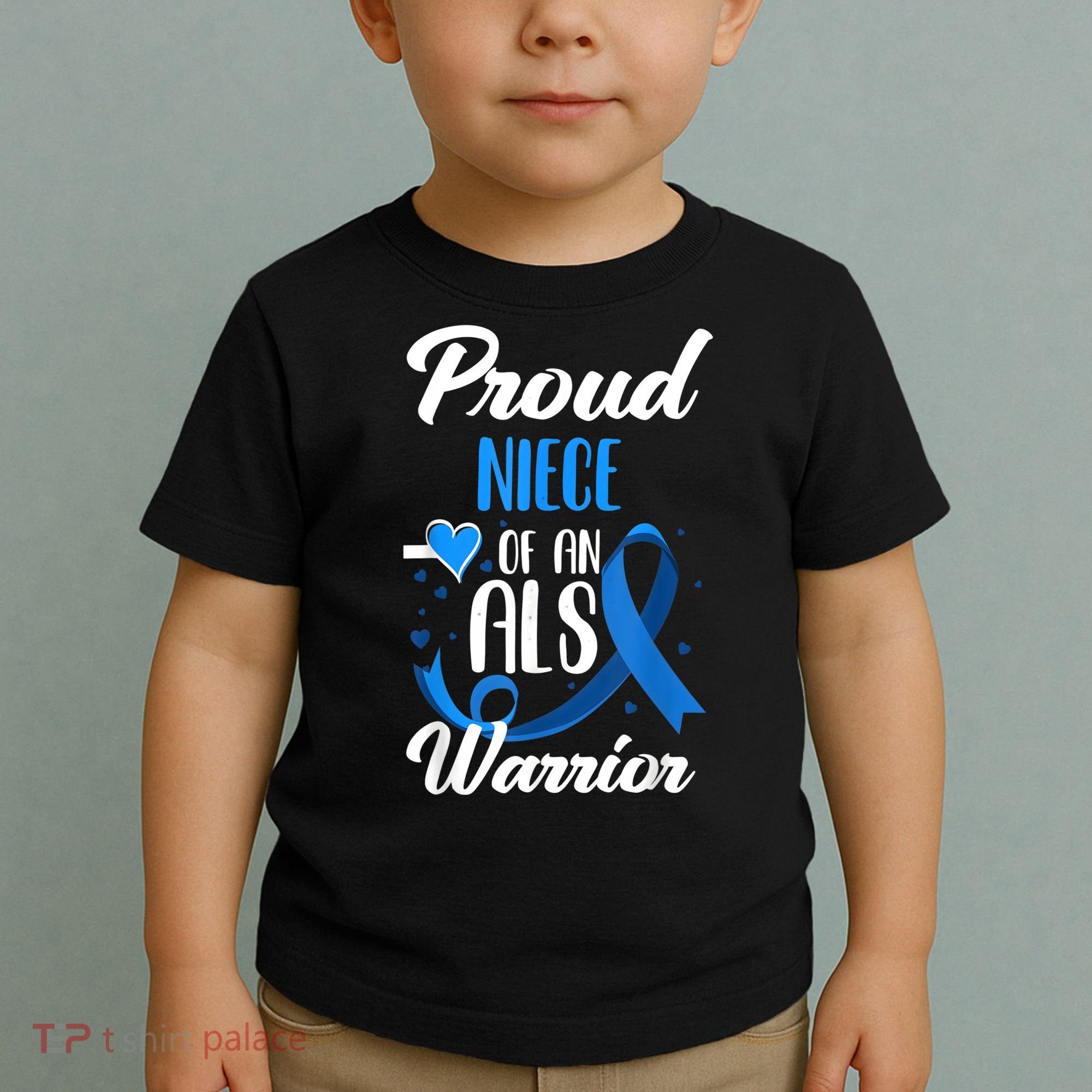 Proud Niece Of An ALS Warrior Aunt Uncle ALS Awareness Toddler T-Shirt
